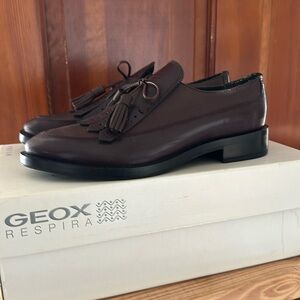 Geox Men's Dark Brown Tassel Loafers